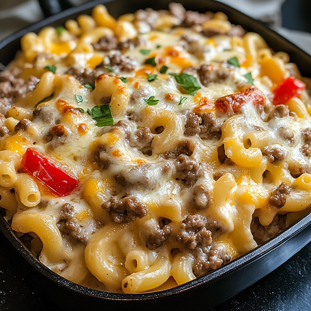 Indulge in High-Protein Creamy Philly Cheesesteak Mac and Cheese Today! 4 High-Protein Creamy Philly Cheesesteak Mac and Cheese 4 Servings Awesome Delicious