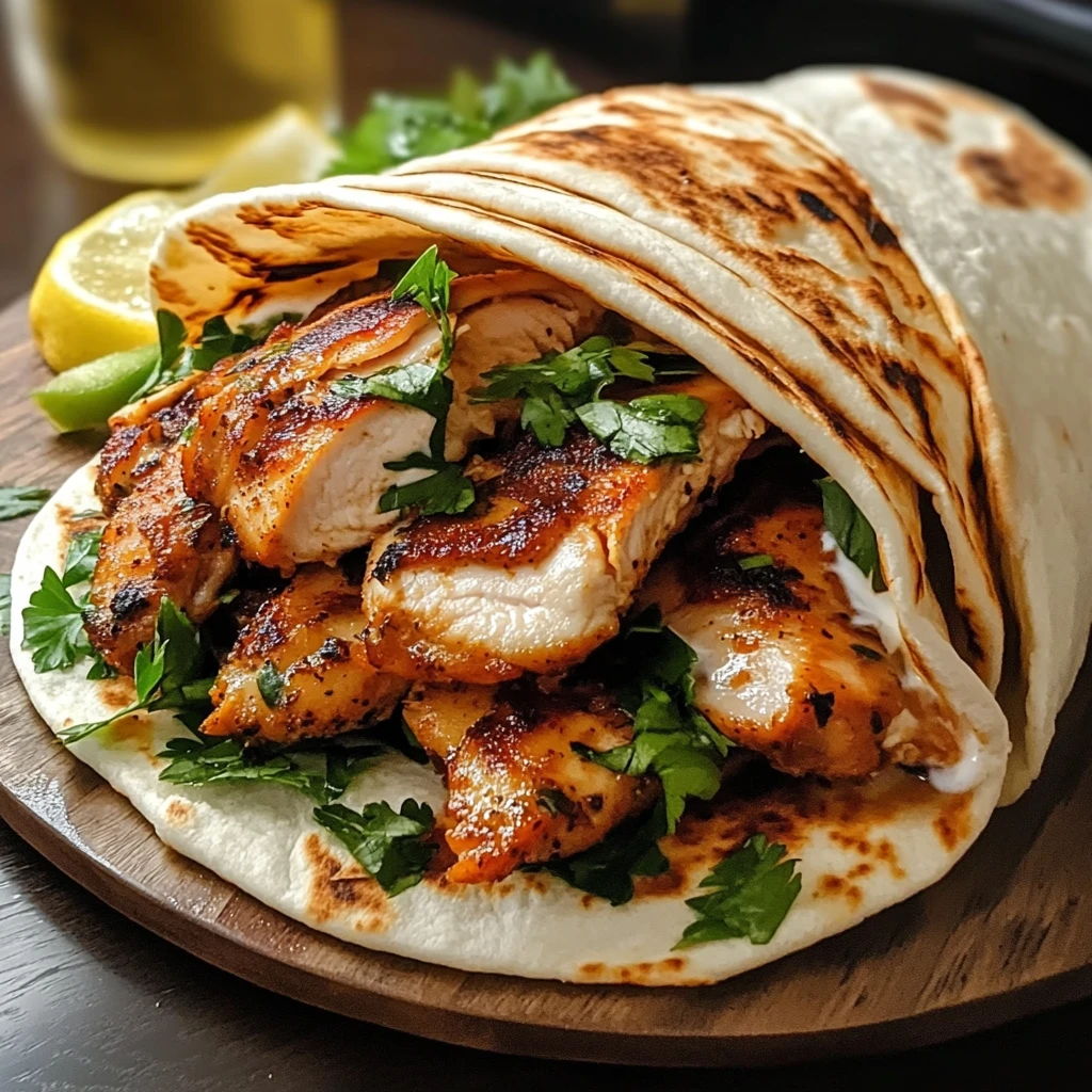 Discover the Best Homemade Chicken Shawarma Recipe Now! 4 Homemade Chicken Shawarma 4 Servings Easy Delicious