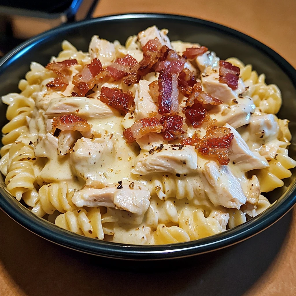 Indulge in Loaded Crispy Bacon Chicken Alfredo Pasta Boats Today! 4 Loaded Crispy Bacon Chicken Alfredo Pasta Boats - 30 Minutes Ultimate Delicious
