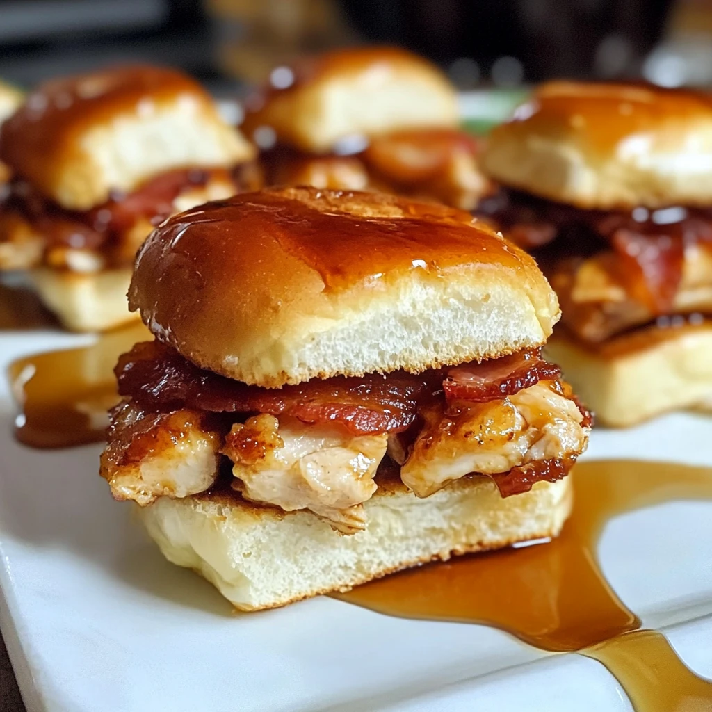 Indulge in Maple Chicken Bacon Sliders for Your Next Feast 4 Maple Chicken Bacon Sliders 5 Steps Perfect Delicious