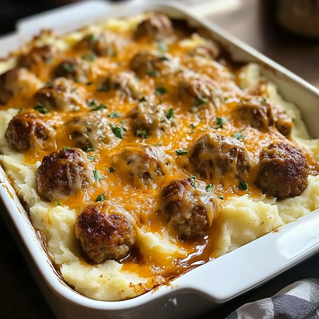 Create a Cozy Meatball and Mashed Potato Bake Today! 4 Meatball and Mashed Potato Bake 5 Steps Ultimate Delicious
