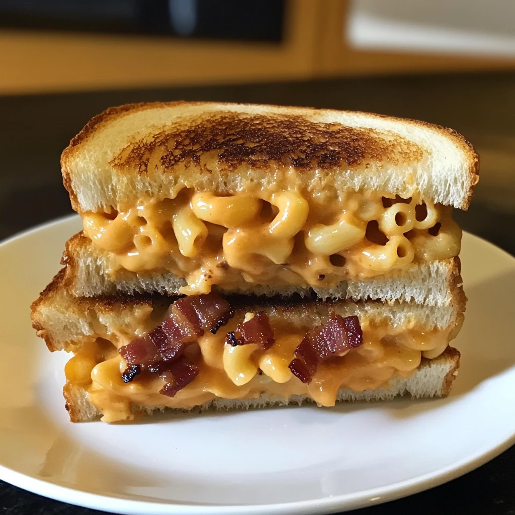 Dive Into Monster BBQ Bacon Mac and Cheese Loaded Grilled Cheese Bombs Today! 4 Monster BBQ Bacon Mac and Cheese Loaded Grilled Cheese Bombs