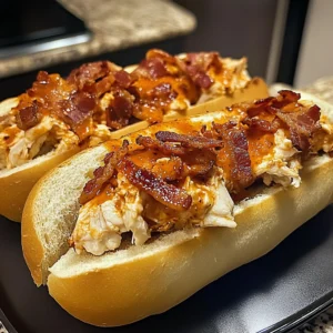 Monster Buffalo Chicken Bacon Sub Bombs 30 Minutes Ultimate Delicious