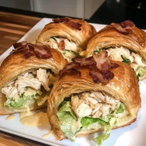 Monster Chicken Bacon Caesar Loaded Croissant Bombs 30 Minutes Ultimate Delicious