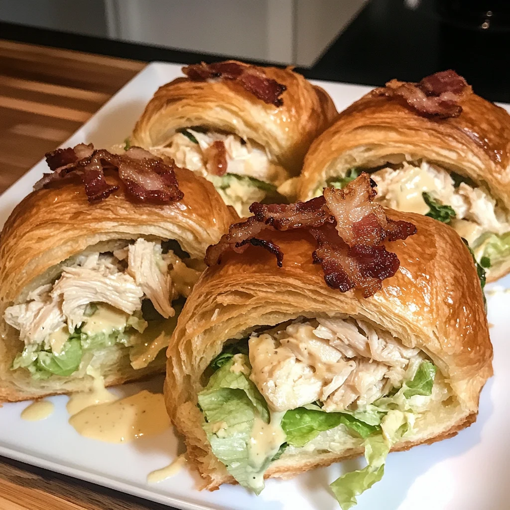 Monster Chicken Bacon Caesar Loaded Croissant Bombs 30 Minutes Ultimate Delicious