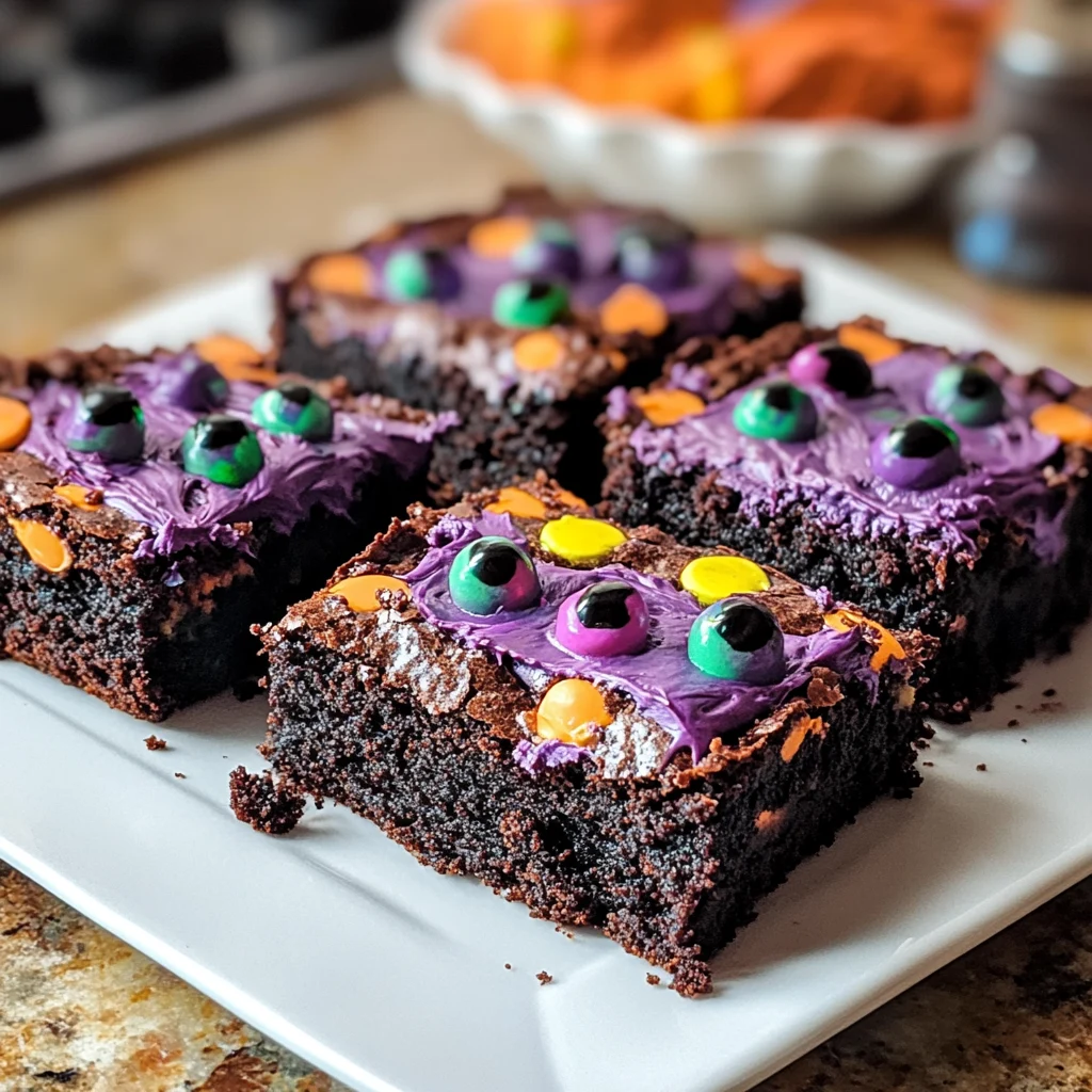 Create Spooktacular Monster Mash Brownies for Halloween Fun! 4 Monster Mash Brownies 5 Steps to Awesome Deliciousness