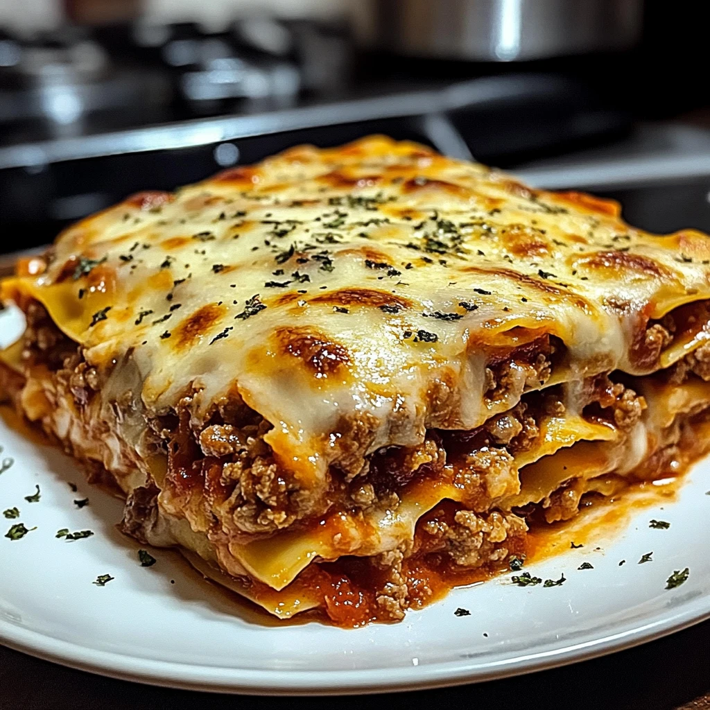 Savor the Flavor with Parmesan Garlic Cheeseburger Lasagna Recipe! 4 Parmesan Garlic Cheeseburger Lasagna 30 Minutes Ultimate Delicious