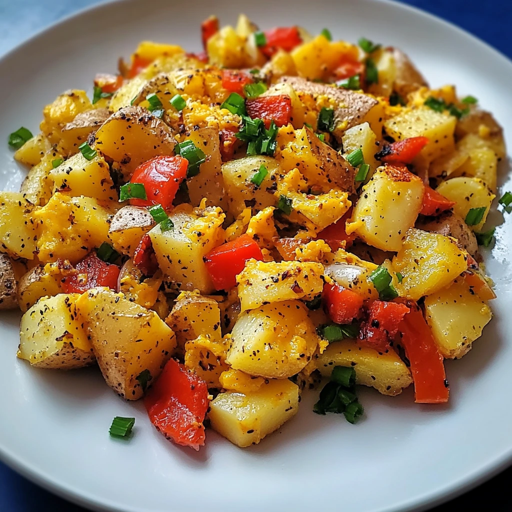 Potato Egg Scramble 5 Steps Perfect Delicious