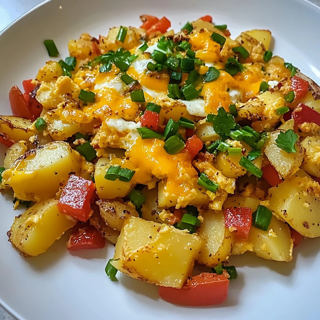 Whip Up a Tasty Potato Egg Scramble for Breakfast Today! 4 Potato Egg Scramble 5 Steps Perfect Delicious