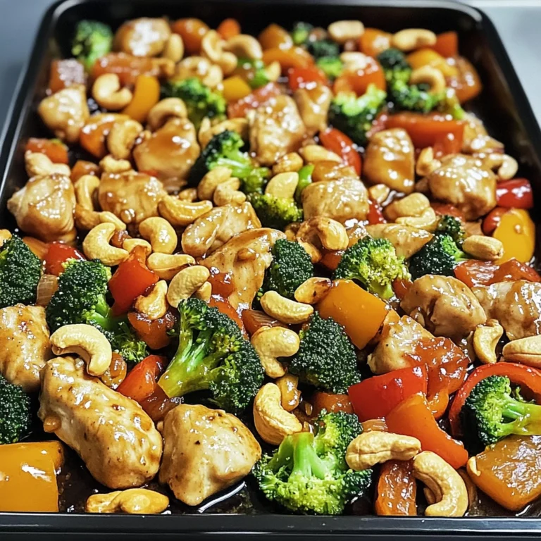 Sheet Pan Cashew Chicken 30 Minutes Easy Delicious