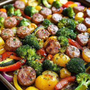 Sheet Pan Sausage and Veggies 30 Minutes Awesome Delicious