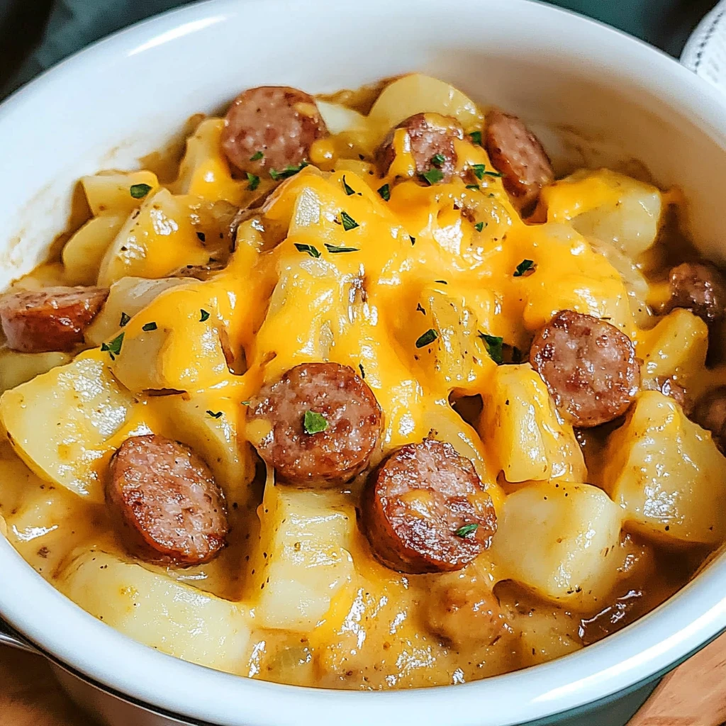 Discover the Best Slow Cooker Sausage and Potato Casserole Recipe! 4 Slow Cooker Sausage and Potato Casserole 7 Ingredients Awesome Delicious