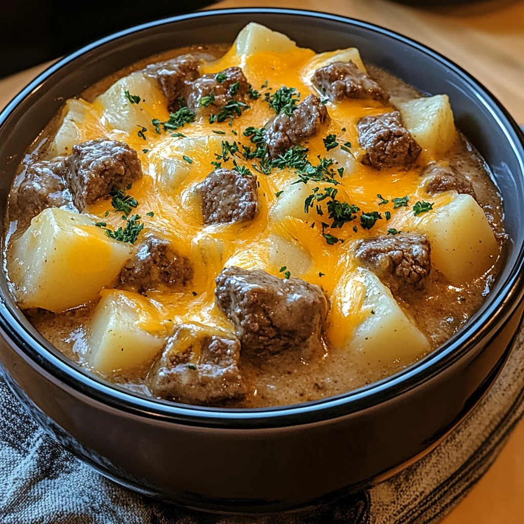 Discover the Comfort of Slow Cooker Steak and Cheddar Potato Casserole 4 Slow Cooker Steak and Cheddar Potato Casserole 6 Hours Easy Delicious