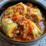 Make Delicious Slow Cooker Unstuffed Cabbage Rolls Today! 5 Slow Cooker Unstuffed Cabbage Rolls 5 Steps Easy Delicious