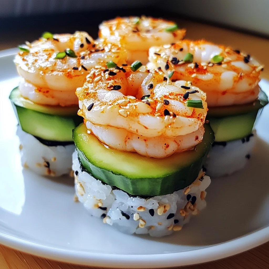 Dive into Spicy Shrimp Sushi Stacks: A Fun and Delicious Twist! 4 Spicy Shrimp Sushi Stacks 4 Servings Awesome Delicious