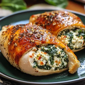 Spinach Ricotta Stuffed Chicken 4 Servings Easy Delicious