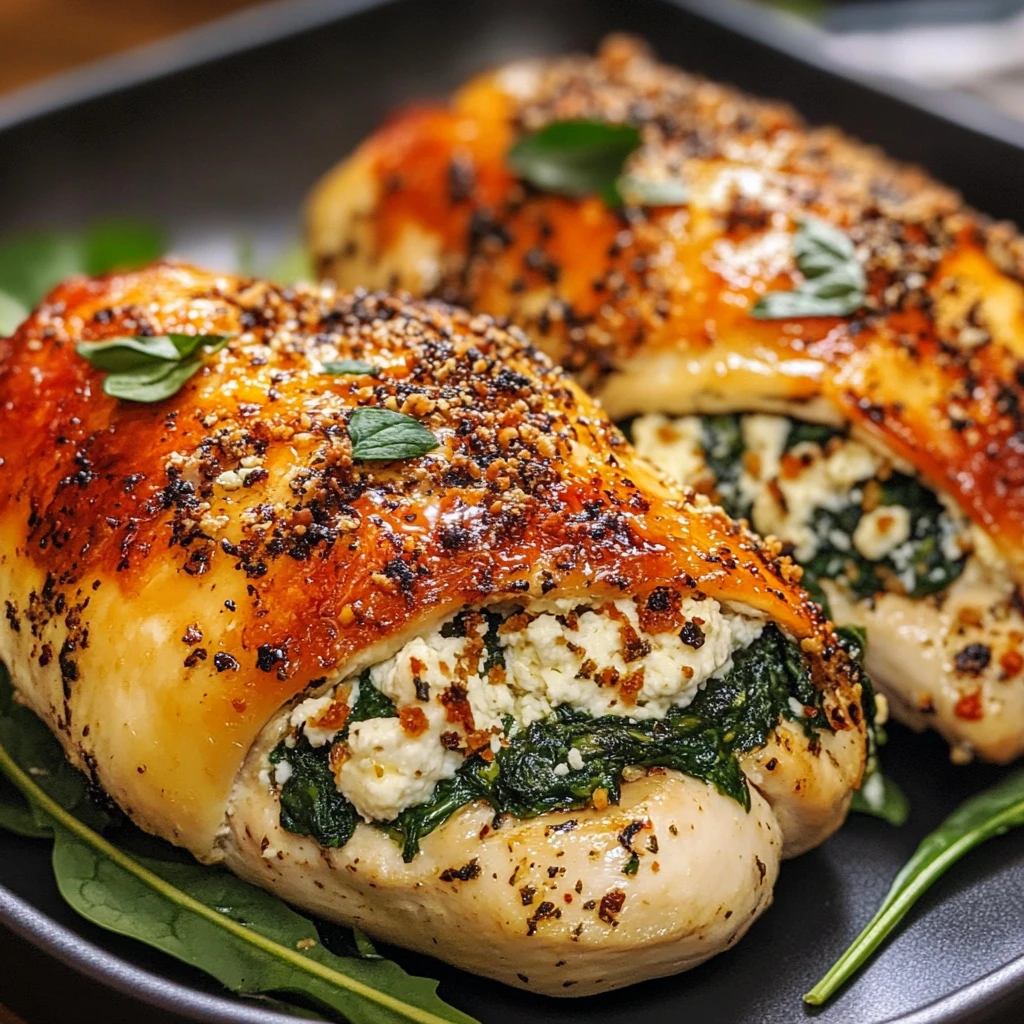 Discover the Joy of Making Spinach Ricotta Stuffed Chicken Tonight! 4 Spinach Ricotta Stuffed Chicken 4 Servings Easy Delicious