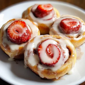 Strawberry Cheesecake Cinnabon Rolls 7 Ingredients Awesome Delicious