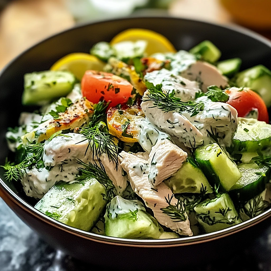 Discover the Refreshing Tzatziki Chicken Salad Recipe You’ll Love 4 Tzatziki Chicken Salad 4 Ingredients Easy Delicious