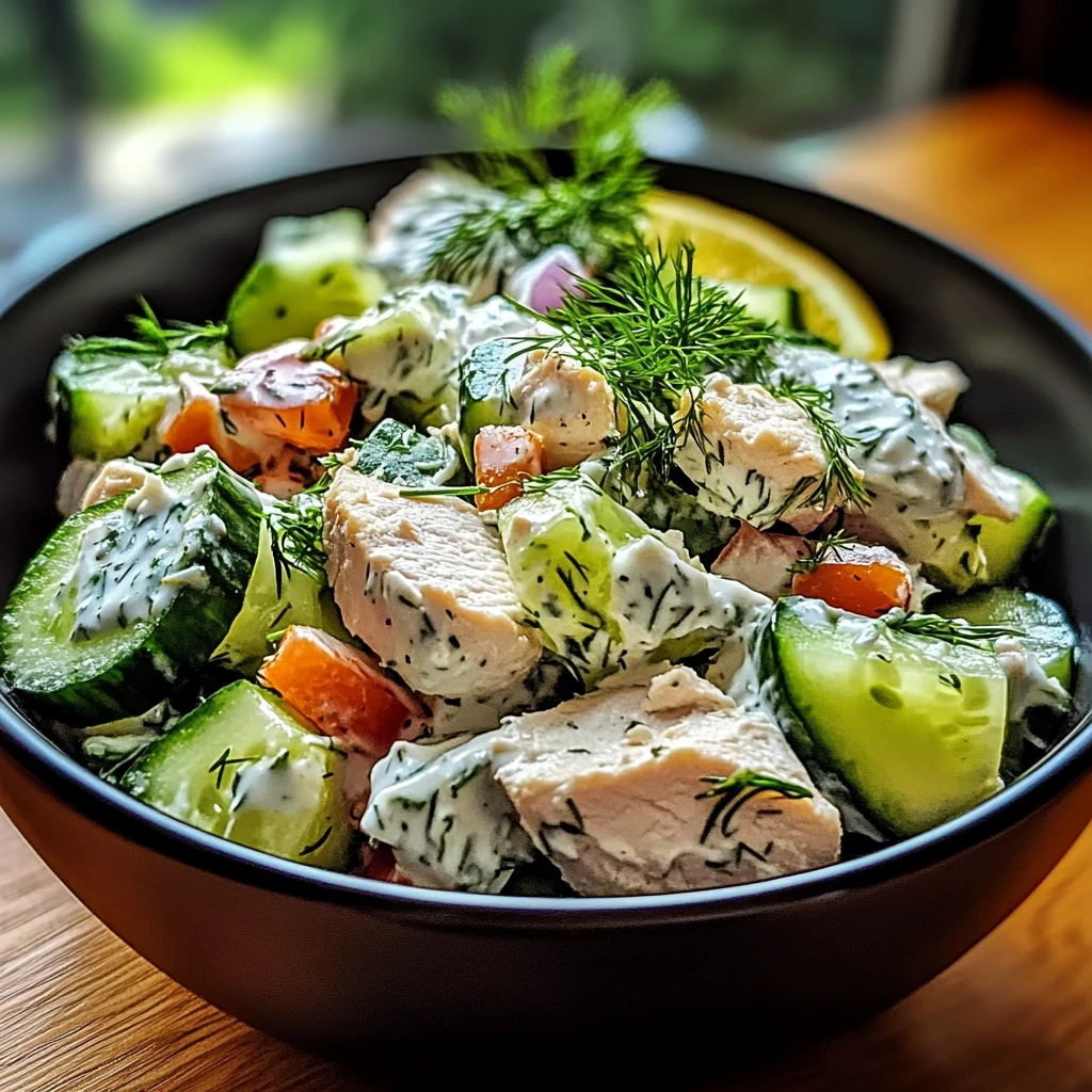 Tzatziki Chicken Salad 4 Ingredients Easy Delicious