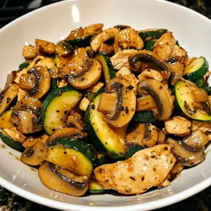 Zucchini Mushroom Chicken Stir Fry 30 Minutes Easy Delicious
