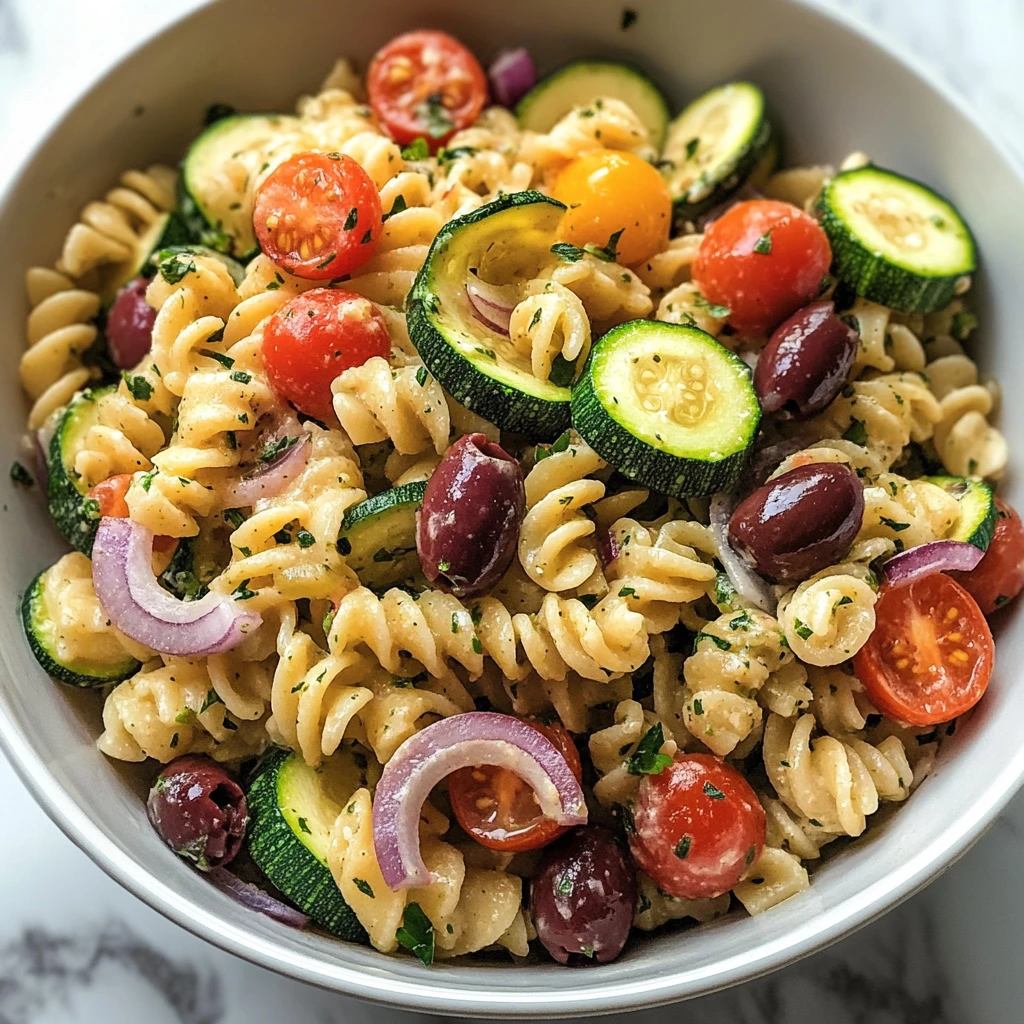 Discover the Best Zucchini Pasta Salad for Summer Picnics 4 Zucchini Pasta Salad 4 Servings Easy Delicious