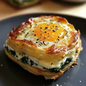 Baked Eggs Napoleon 4 Servings Easy Delicious