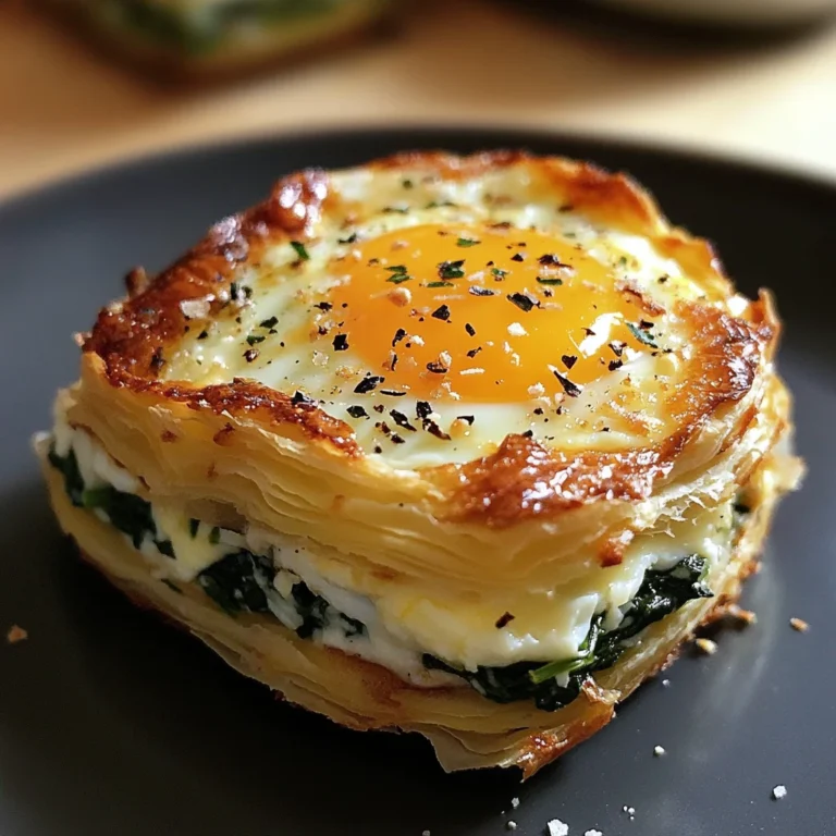 Baked Eggs Napoleon 4 Servings Easy Delicious