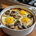 Baked Eggs with Sautéed Mushrooms 4 Servings Ultimate Delicious