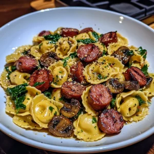 Blackstone Grilled Kielbasa and Tortellini Easy & Delicious