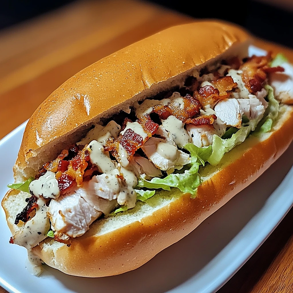 Chopped Chicken Bacon Ranch Sub 4 Servings Ultimate Delicious