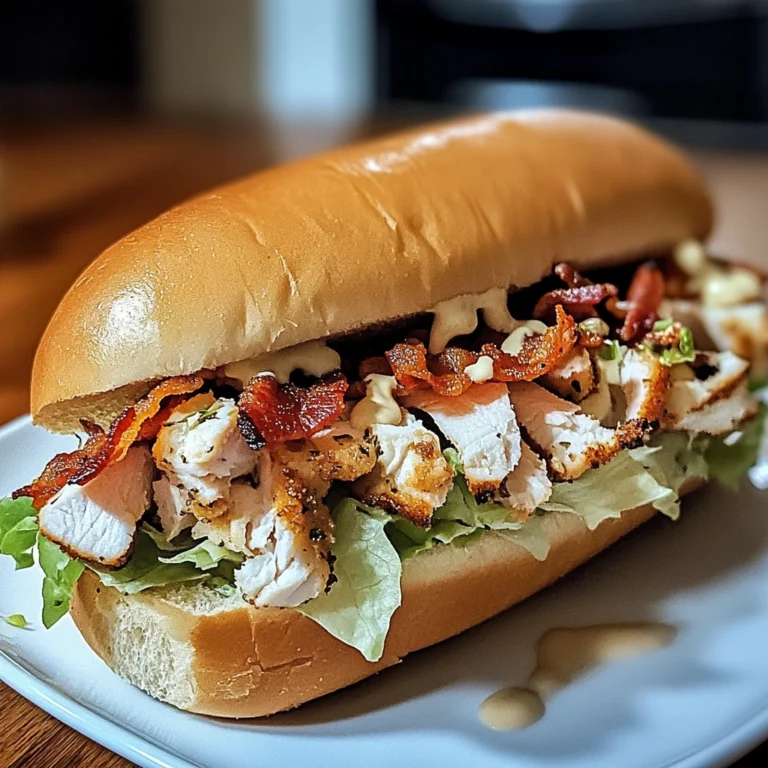 Chopped Chicken Bacon Ranch Sub 4 Servings Ultimate Delicious