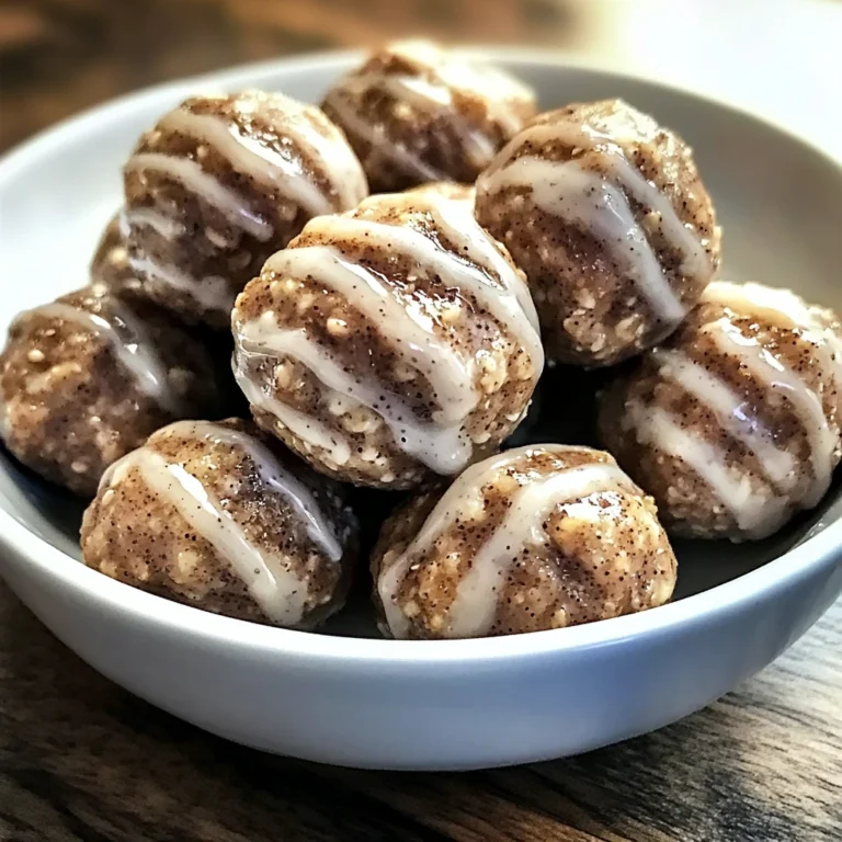 Cinnamon Roll Protein Bites 4 Servings Ultimate Delicious