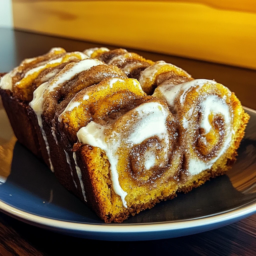 Create the Best Cinnamon Roll Pumpkin Bread for Fall Delight 4 Cinnamon Roll Pumpkin Bread 5 Steps Ultimate Delicious