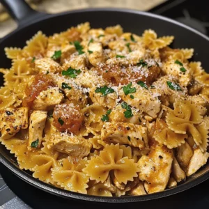 Creamy Cajun Chicken Bowtie Pasta Skillet 30 Minutes Awesome Delicious