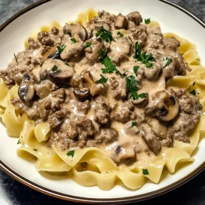 Creamy Ground Beef Stroganoff 30 Minutes Easy Delicious