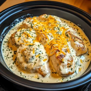 Creamy Ranch Chicken CrockPot 4 Ingredients Easy Delicious
