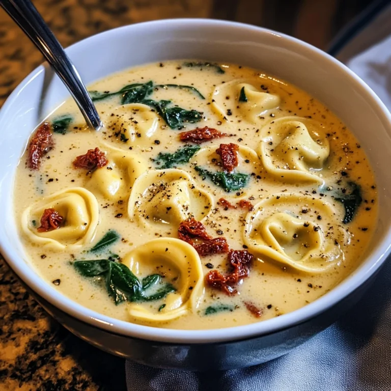 Creamy Tuscan Garlic Tortellini Soup 30 Minutes Awesome Delicious