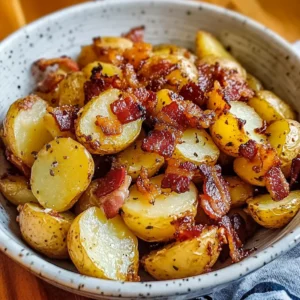 Crispy Bacon Honey Roasted Potatoes 30 Minutes Perfectly Delicious