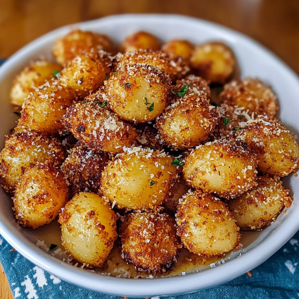 Crispy Parmesan Crusted Baby Potatoes 30 Minutes Easy Delicious