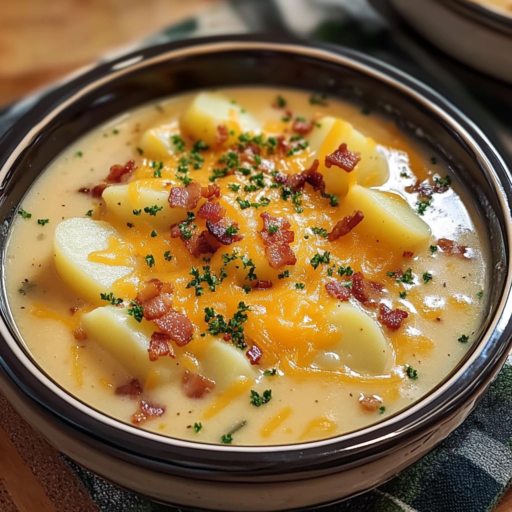 Indulge in Creamy Crock Pot Crack Potato Soup Tonight! 4 Crock Pot Crack Potato Soup 4 Servings Easy Delicious