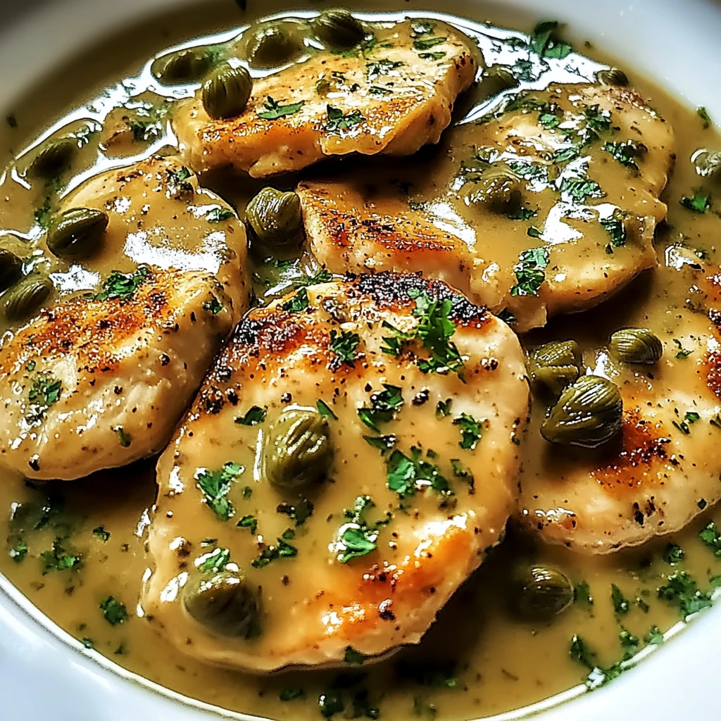 Crockpot Chicken Piccata 4 Ingredients Easy Delicious