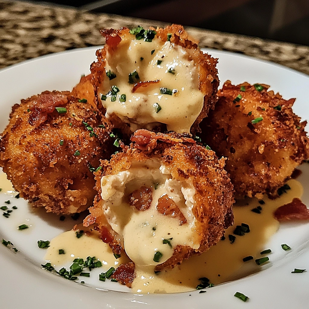 Deep-Fried Bacon Chicken Alfredo Wrath Bombs 30 Minutes Awesome Delicious
