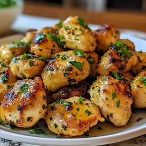 Easy Garlic Butter Chicken Bites 30 Minutes Fantastic
