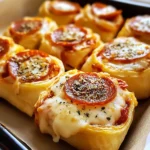 Indulge in Flaky Pepperoni Pizza Rolls for a Quick Snack! 5 Flaky Pepperoni Pizza Rolls 30 Minutes Easy Delicious