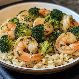 Garlic Butter Shrimp with Broccoli Rice: 30 Minutes Easy Delicious