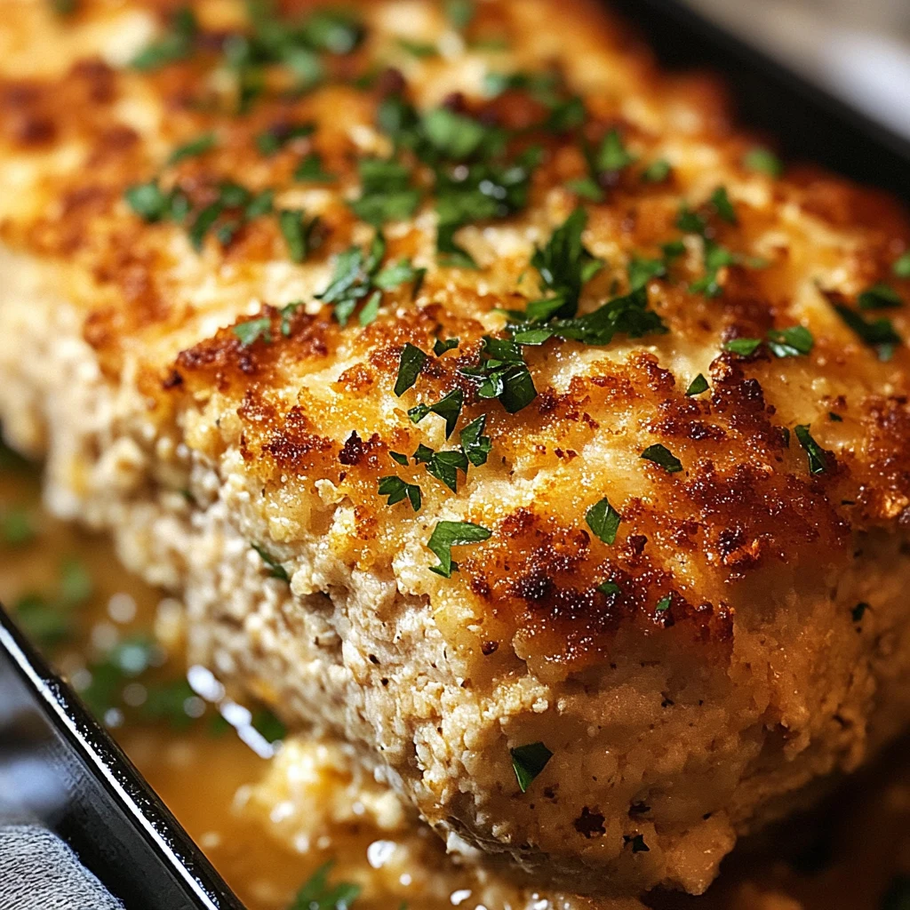 Garlic Parmesan Chicken Meatloaf 45 Minutes Easy Delicious