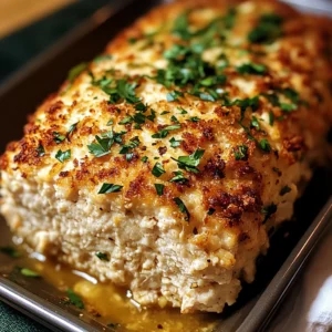 Garlic Parmesan Chicken Meatloaf 45 Minutes Easy Delicious