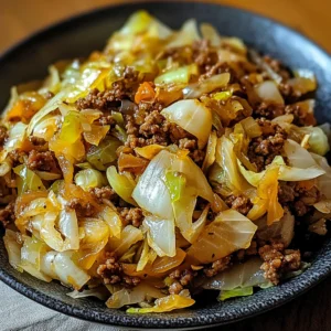 Ground Beef and Chopped Cabbage 30 Minutes Easy Delicious