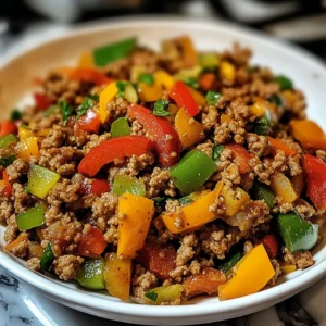 Ground Turkey and Peppers 30 Minutes Easy Delicious